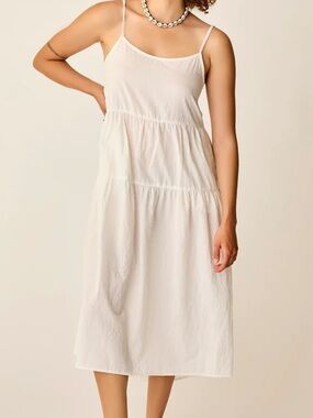 Carve Designs Jacey Cream Midi Dress NWT